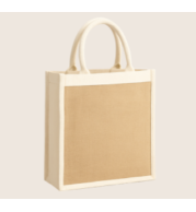 Durable Juco Tote Bag – Eco-Friendly Jute-Cotton Blend, Reusable Shopping Bag with Reinforced Stitching, Custom Logo Print, Stylish and Sustainable Everyday Carry-All